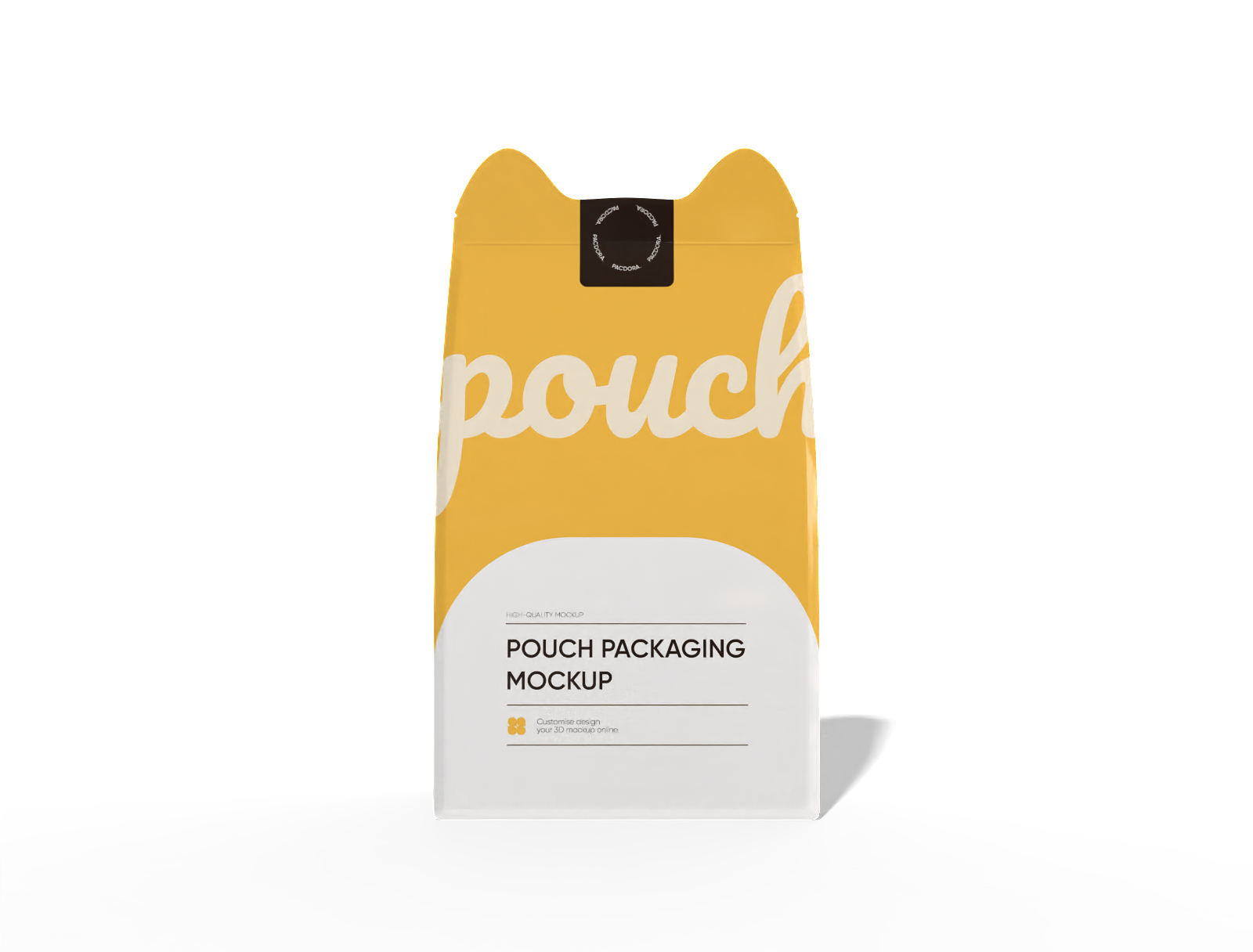 Mockup de embalagem pouch