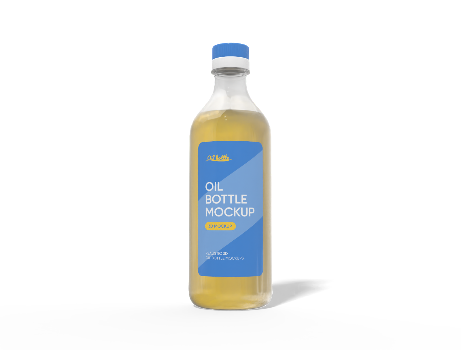 500ml oil bottle mockup
