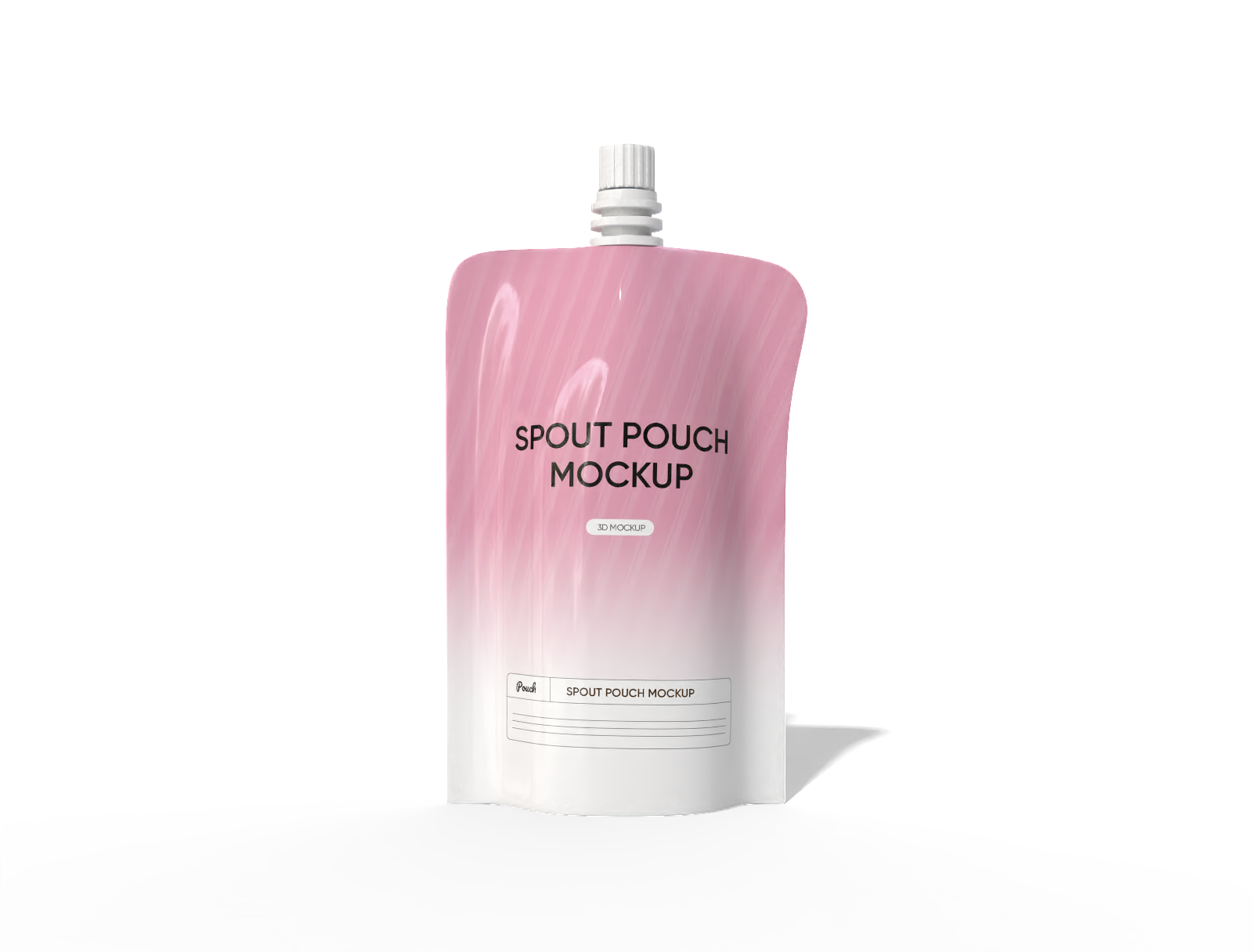 10 × 18 spout drink pouch mockup