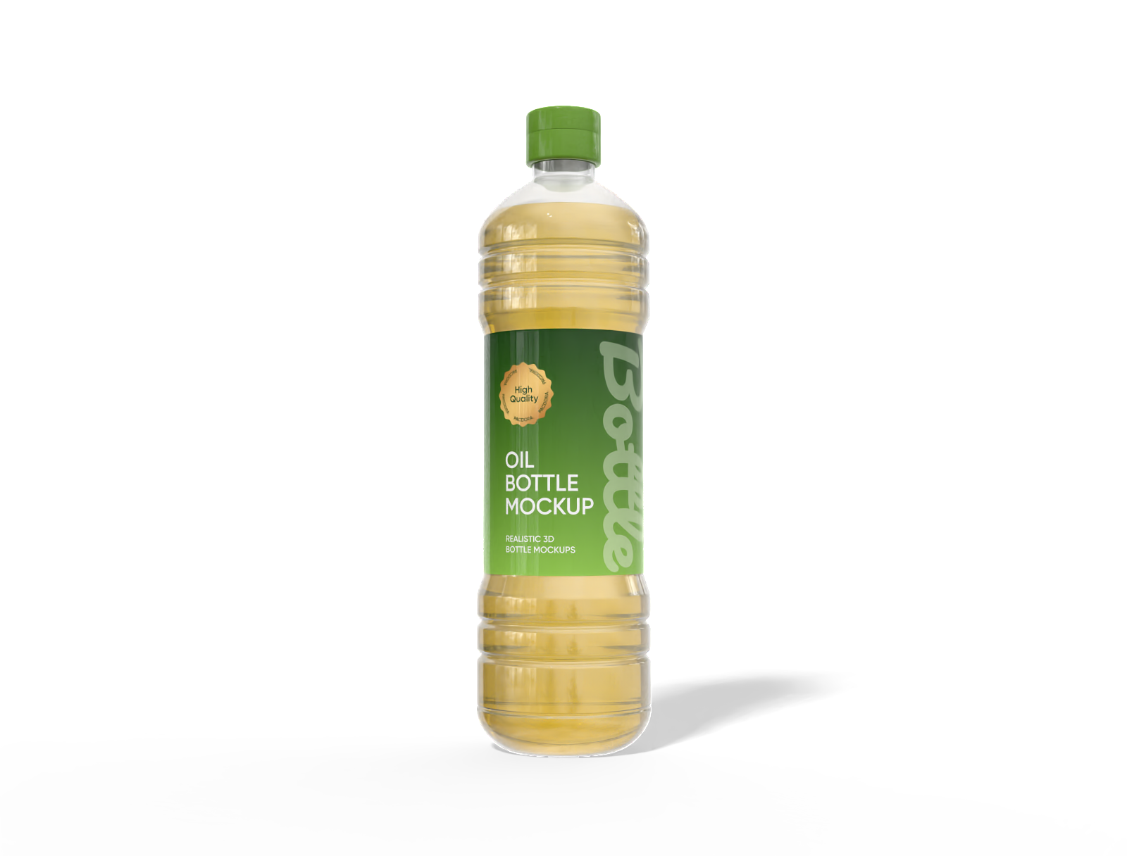 1L oil bottle mockup
