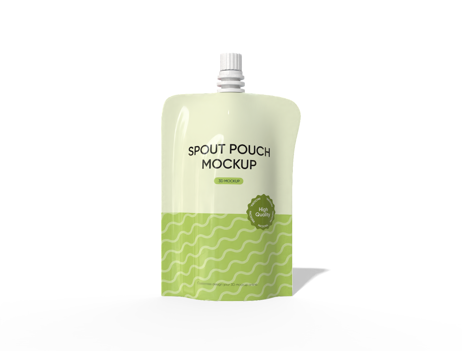 8 × 14 spout drink pouch mockup