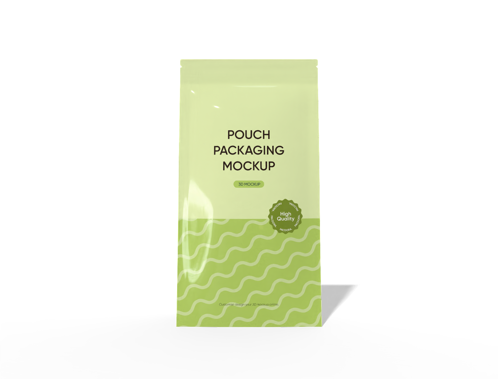 Coffee pouch mockup