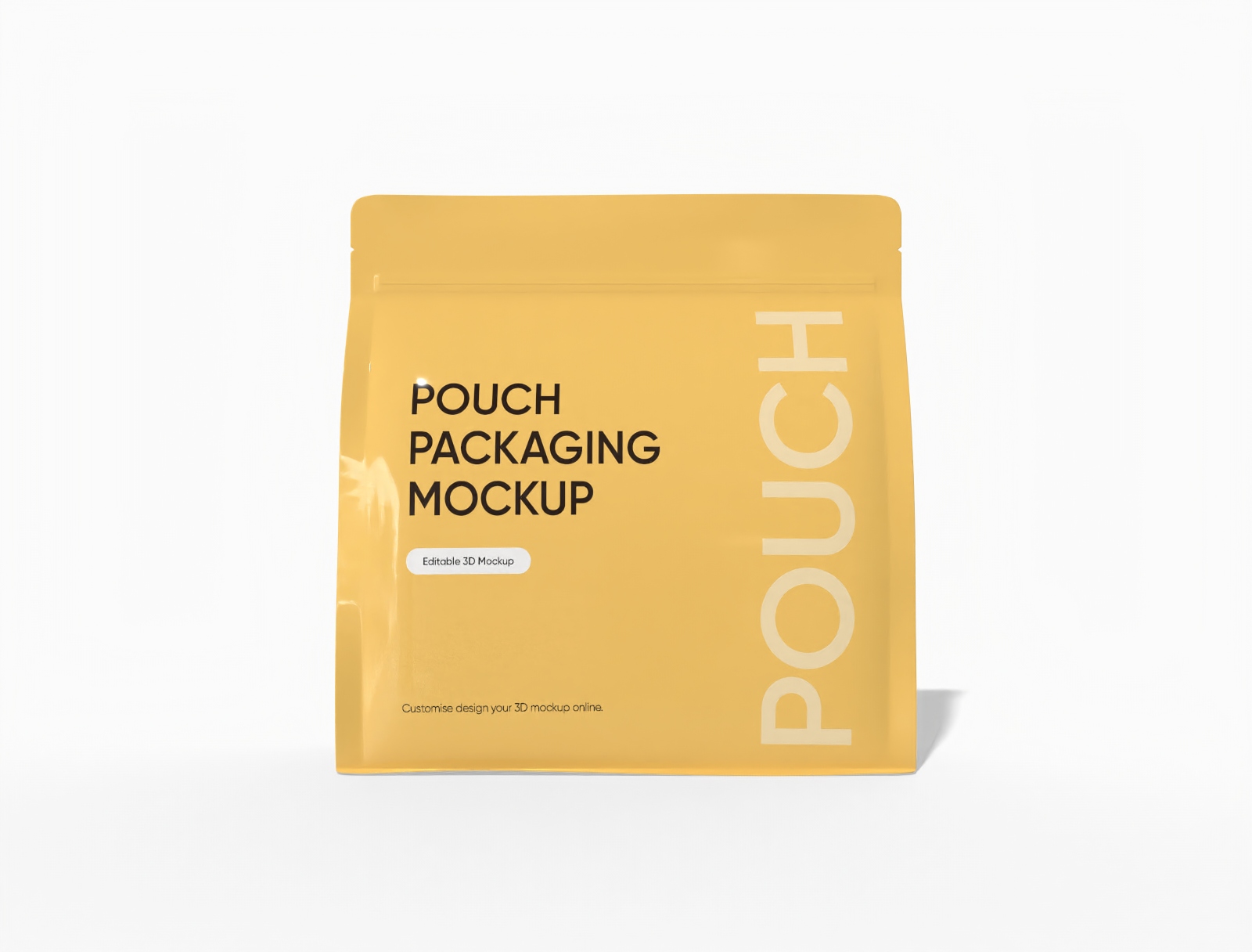 Eight-sided food storage packaging mockup
