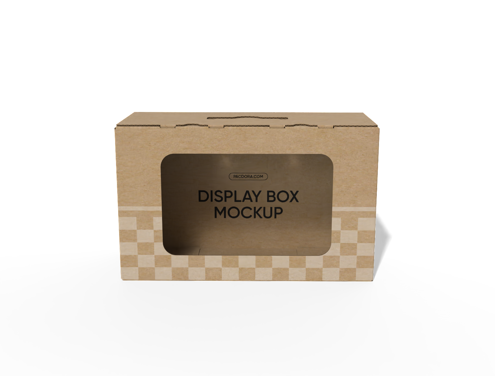 Display box with window mockup