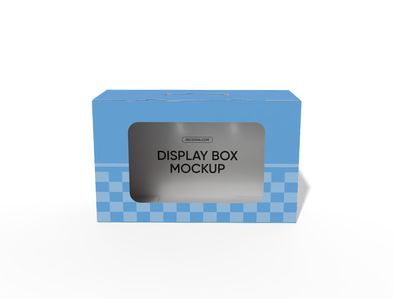 Display box with window mockup