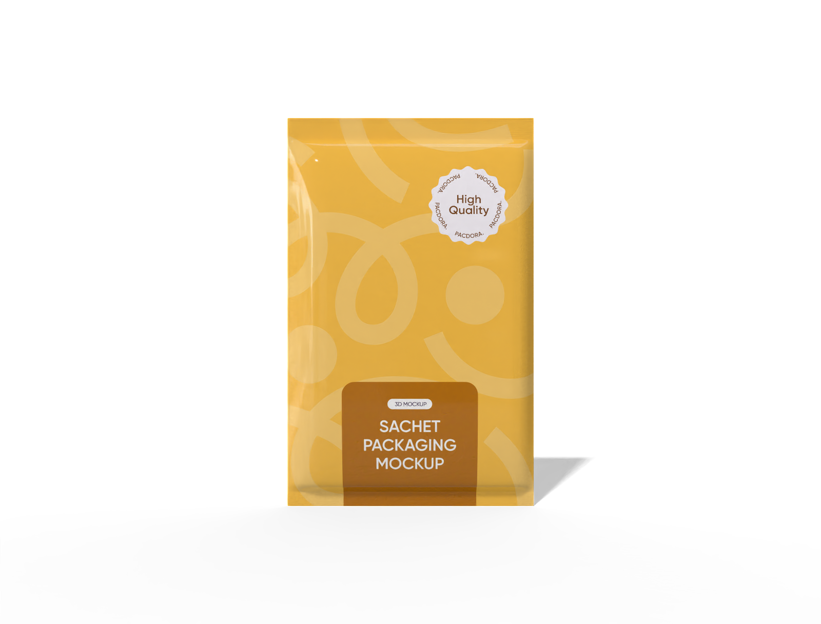 7 × 11 back-seal milk sachet mockup