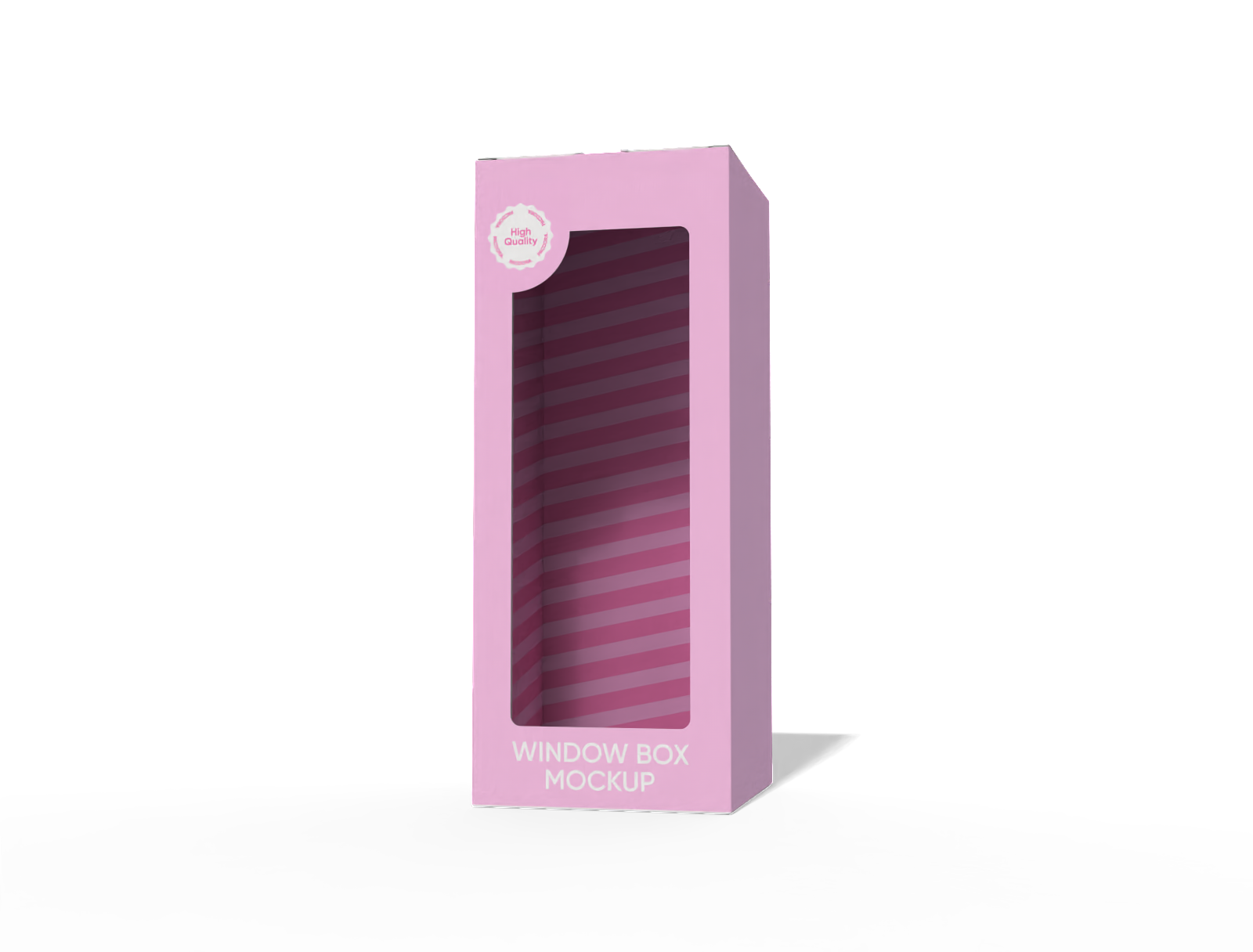 Barbie doll box with window mockup