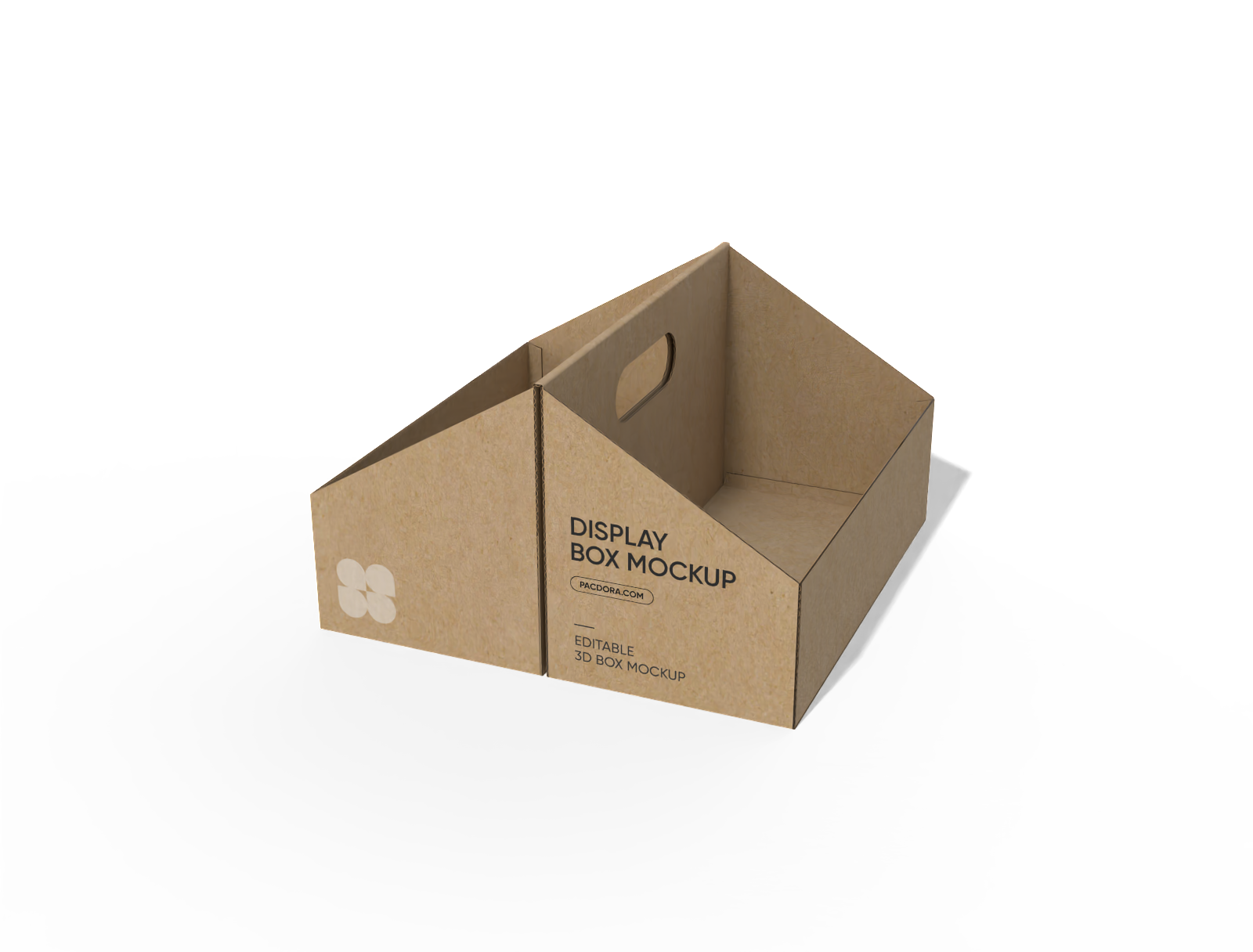 Display box with handle mockup