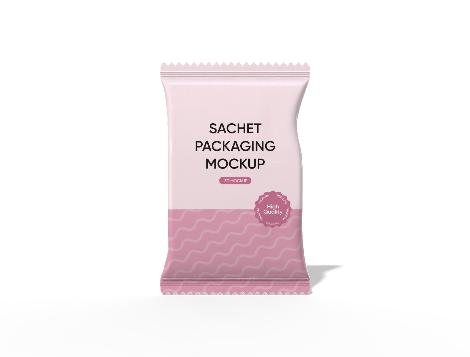 7 × 10 back-seal food sachet mockup