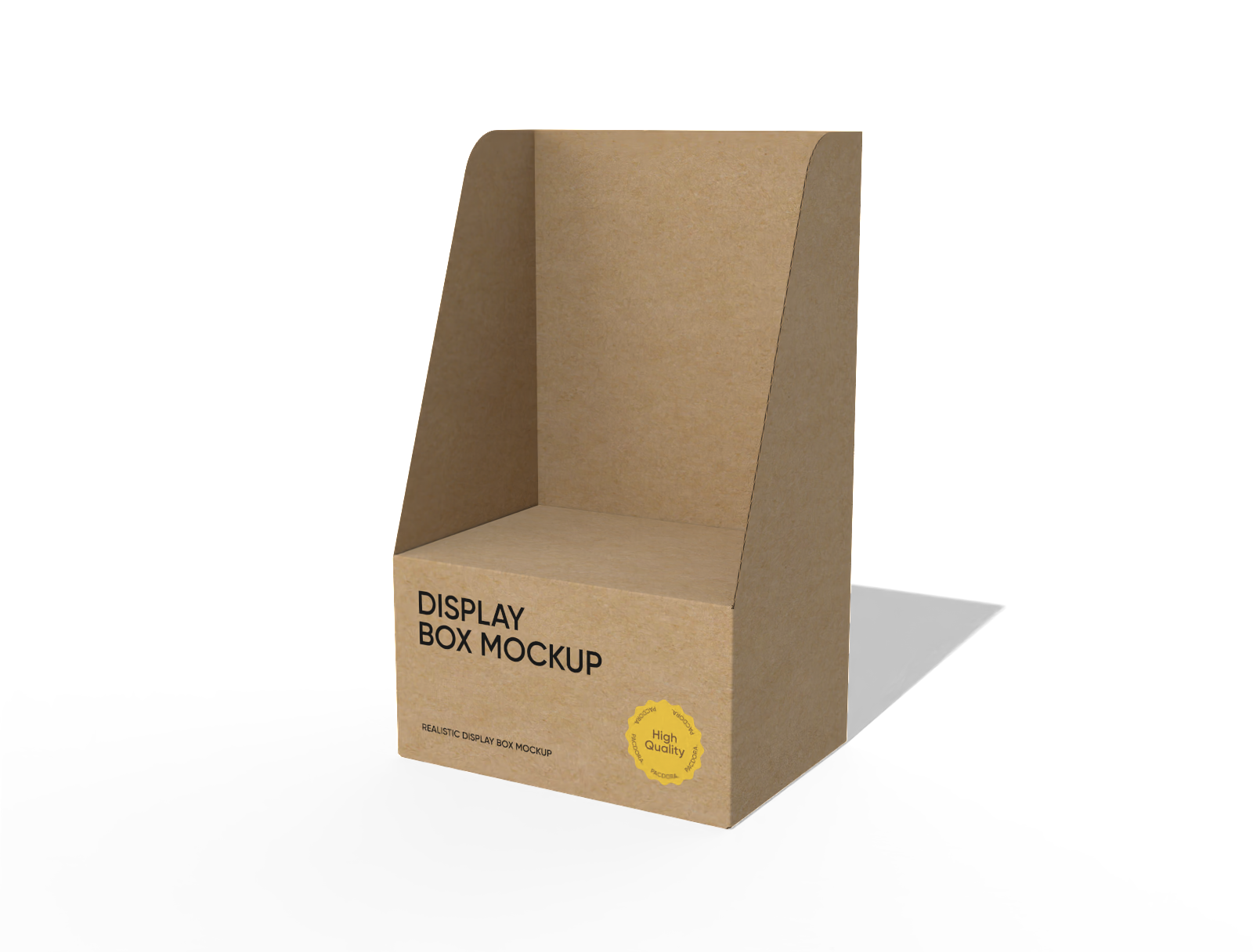 Cardboard display box mockup