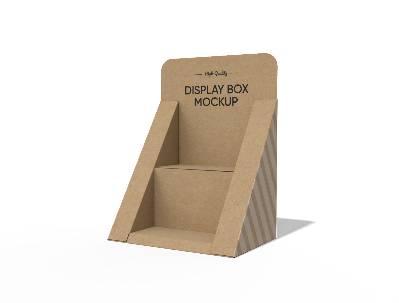 Display box packaging mockup
