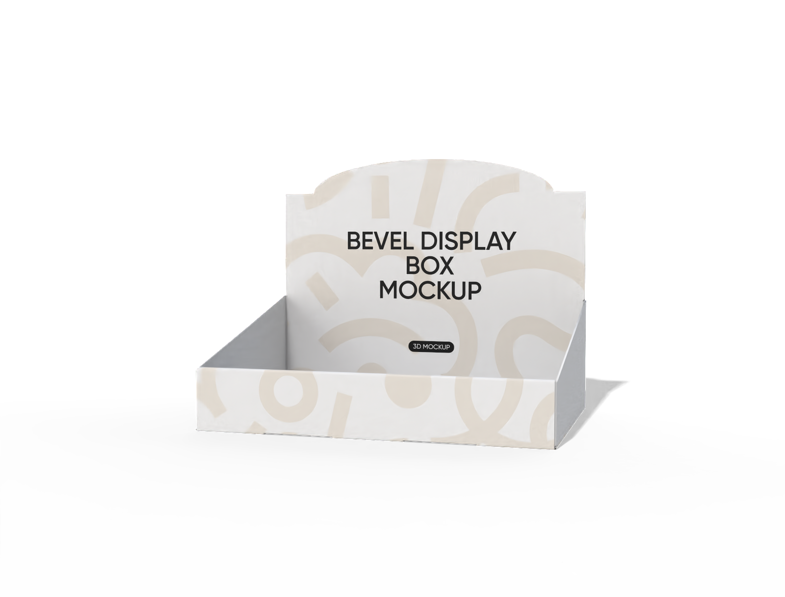 Bevel display box mockup