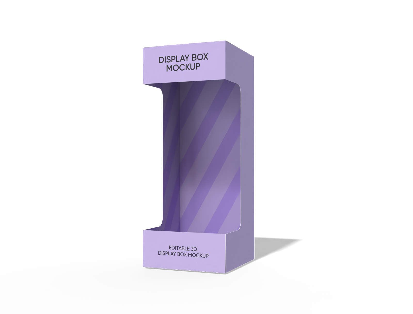 Tuck end boxes with window pin-style mockup