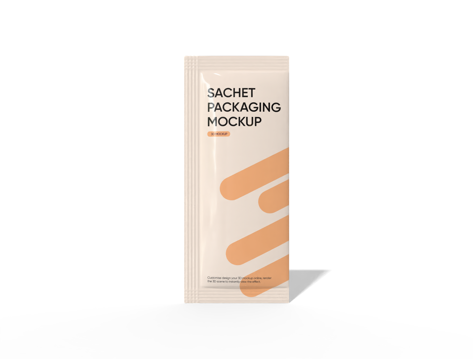 Powder paper packaging mockup