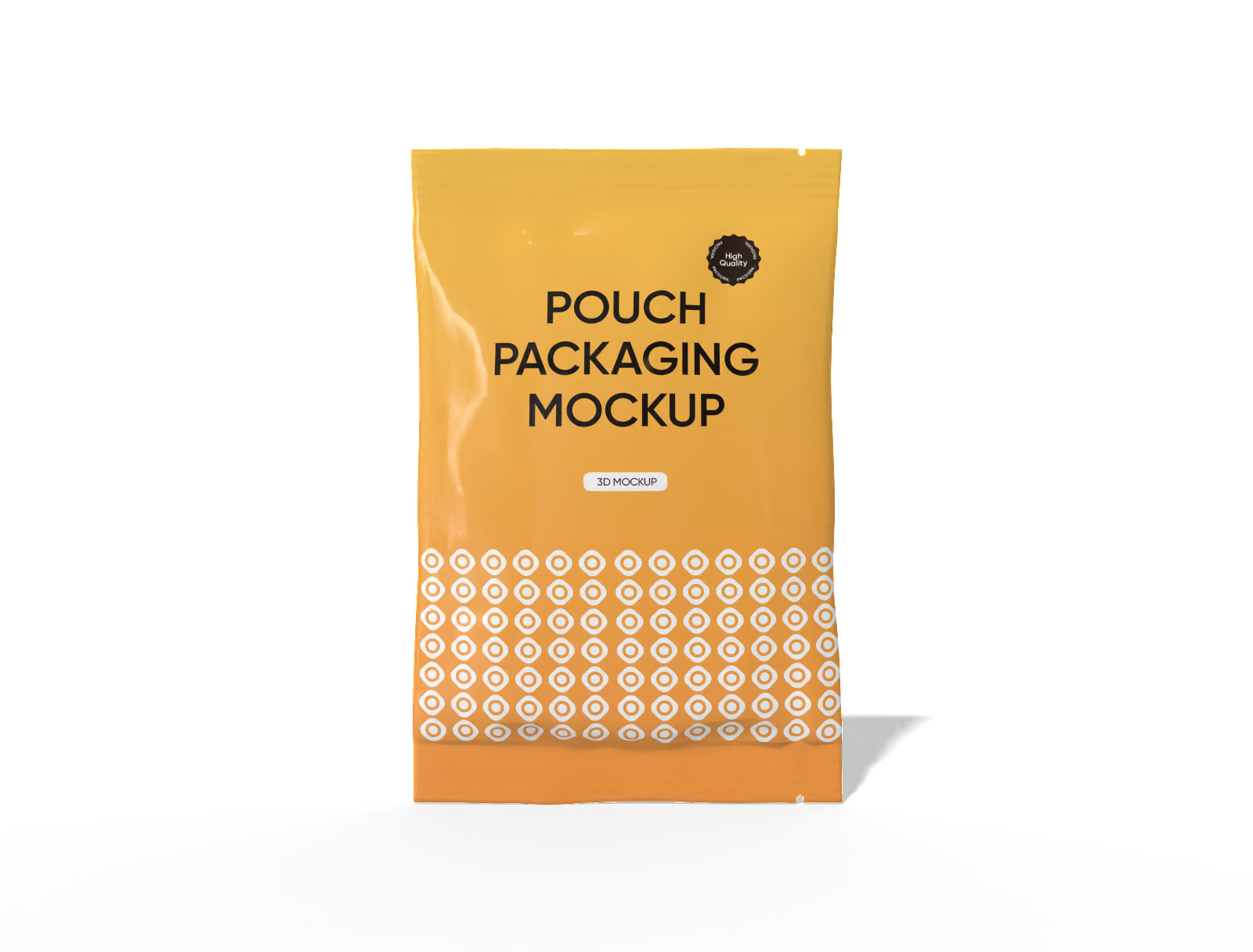 13 × 20 back-seal chips pouch mockup