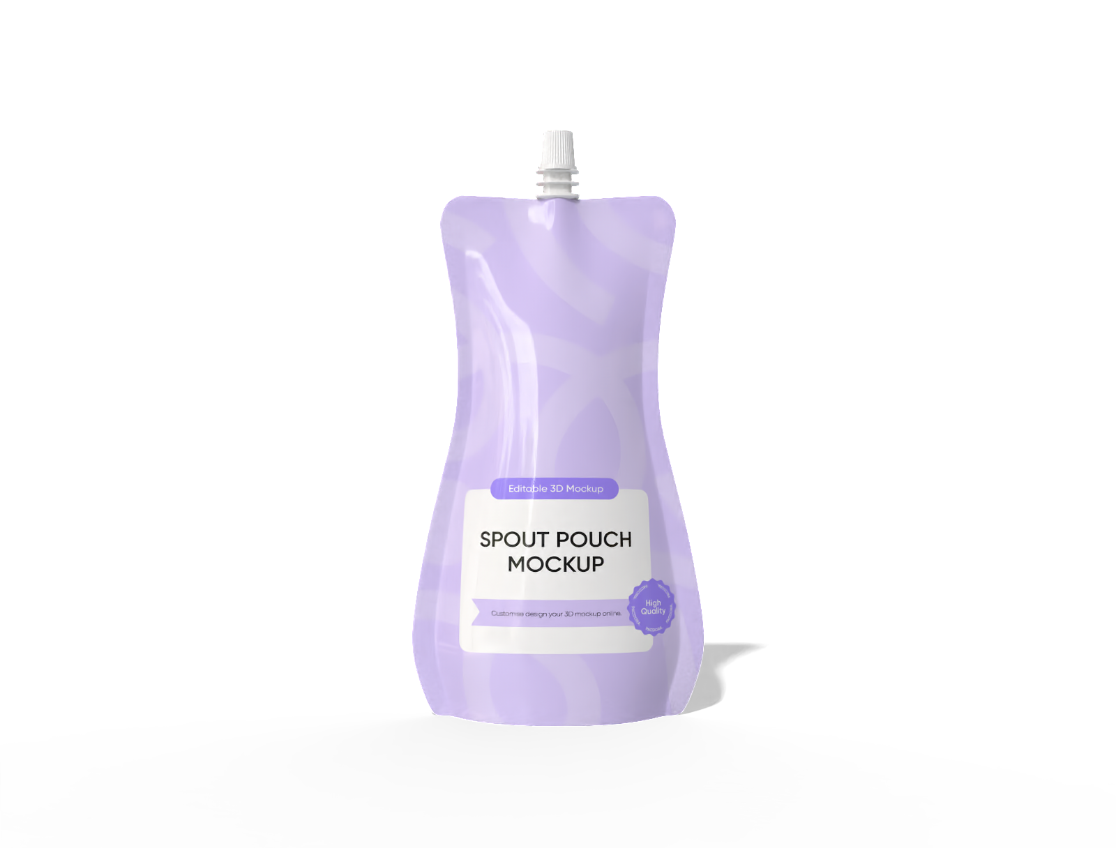 10 × 2 spout drink pouch mockup