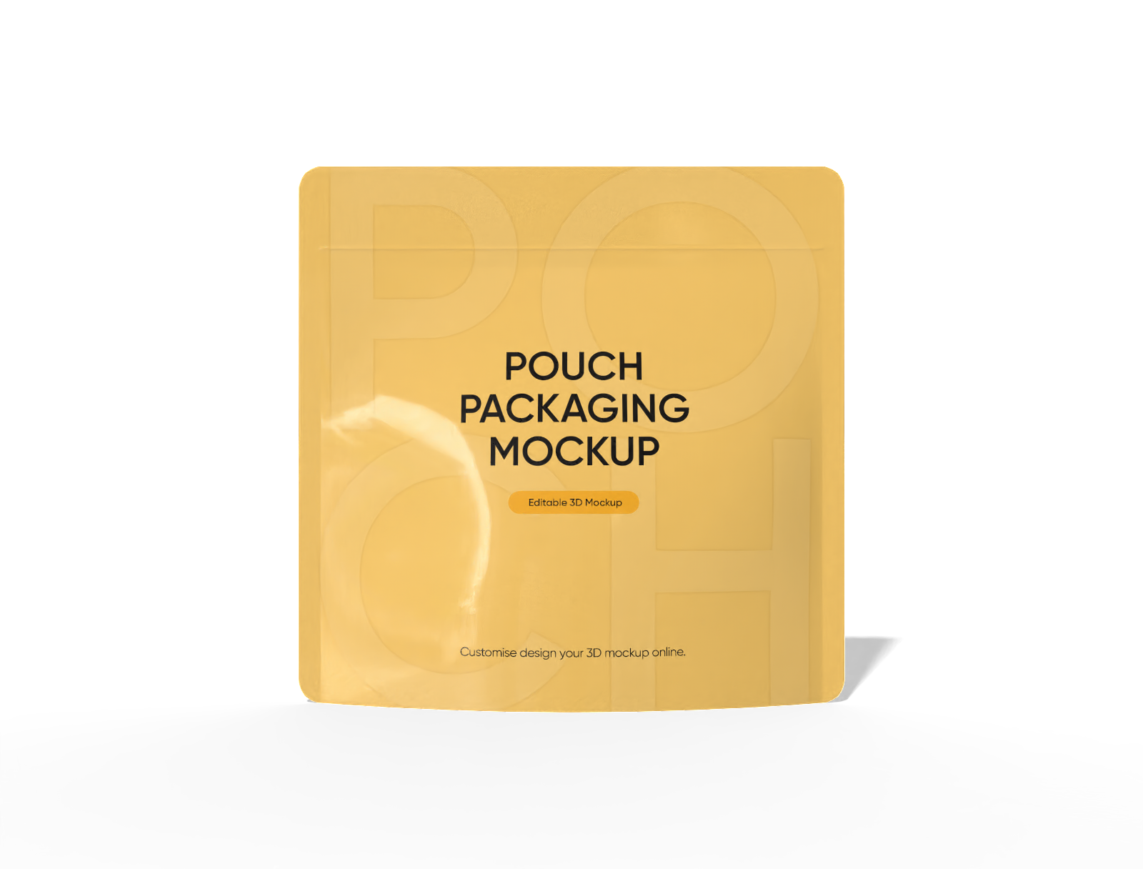 29 × 6 × 29 stand-up food pouch mockup