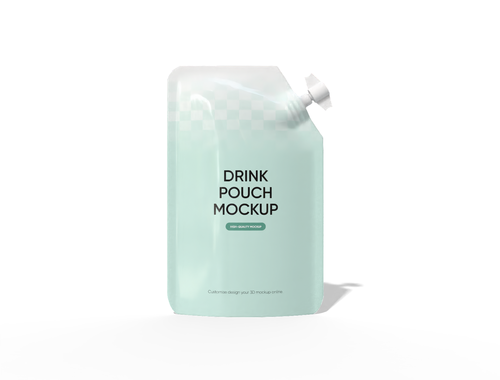 9 × 14 spout juice pouch mockup