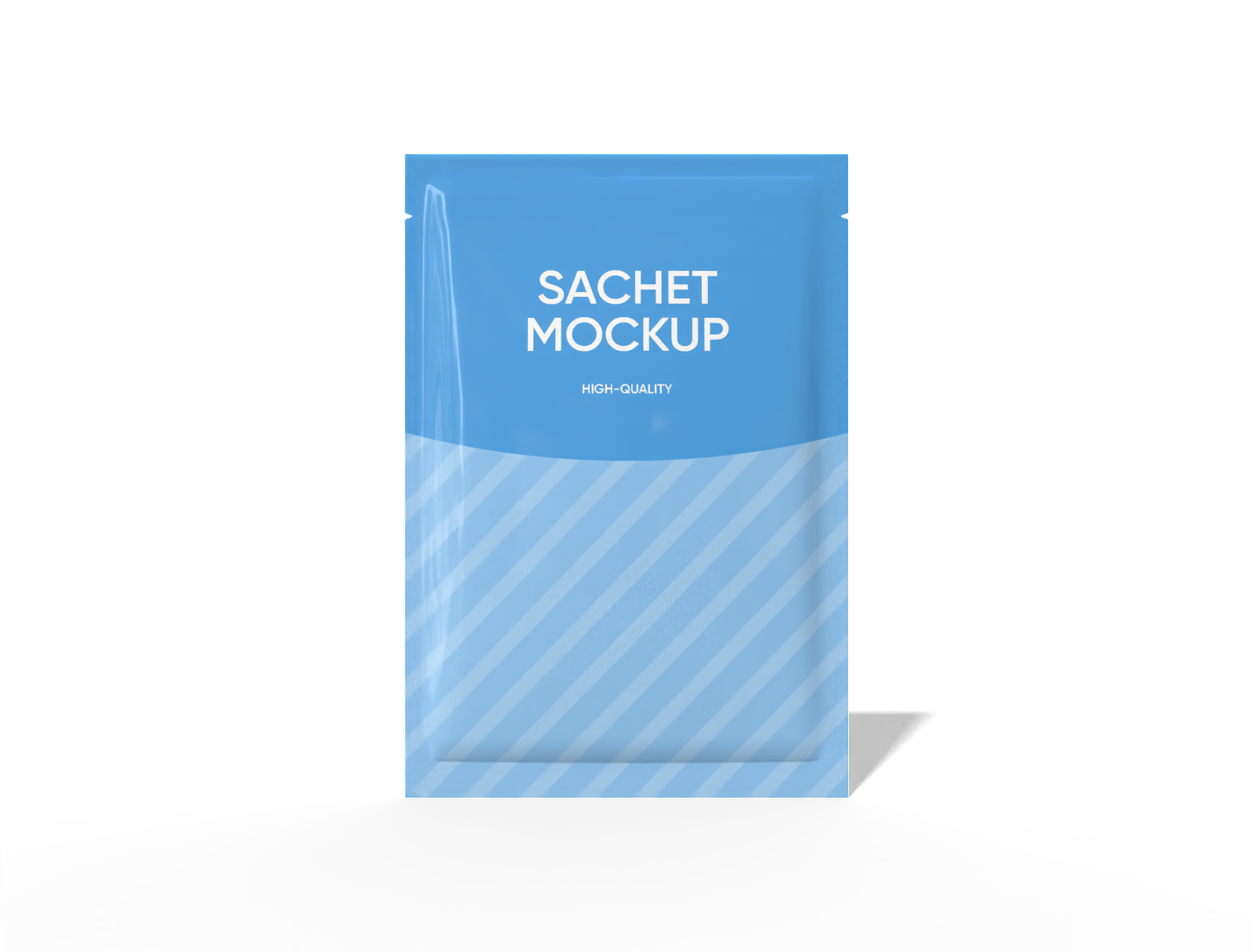 9 × 13 three-side seal food sachet mockup