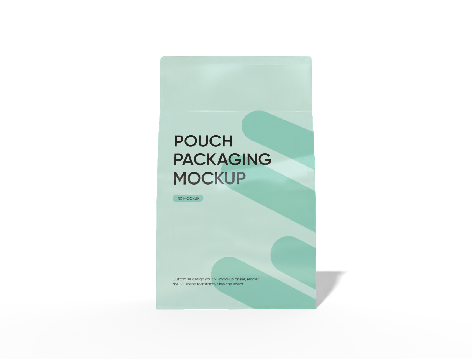 Stand up coffee pouch mockup