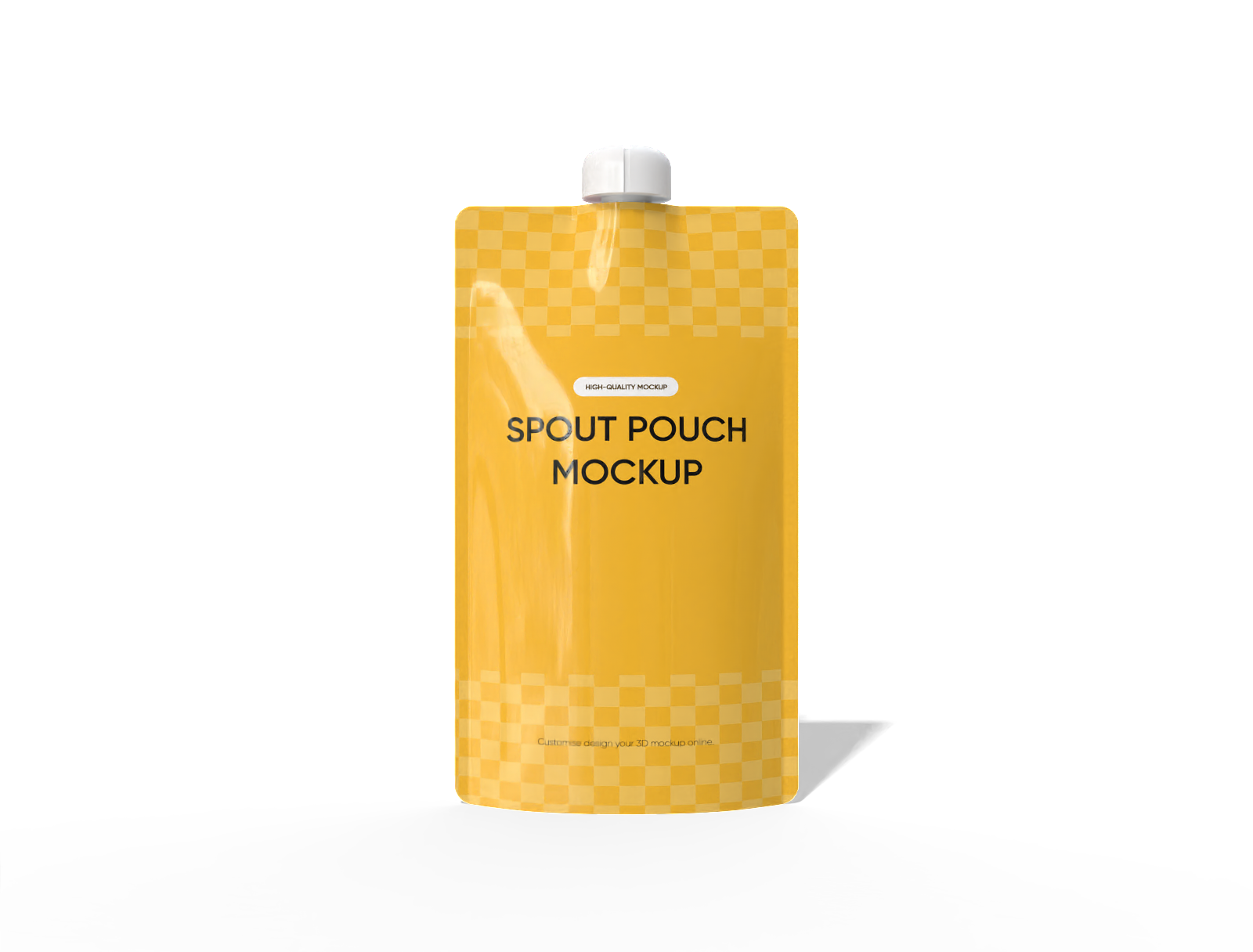 Flexible packaging packaging plastic bag mockup