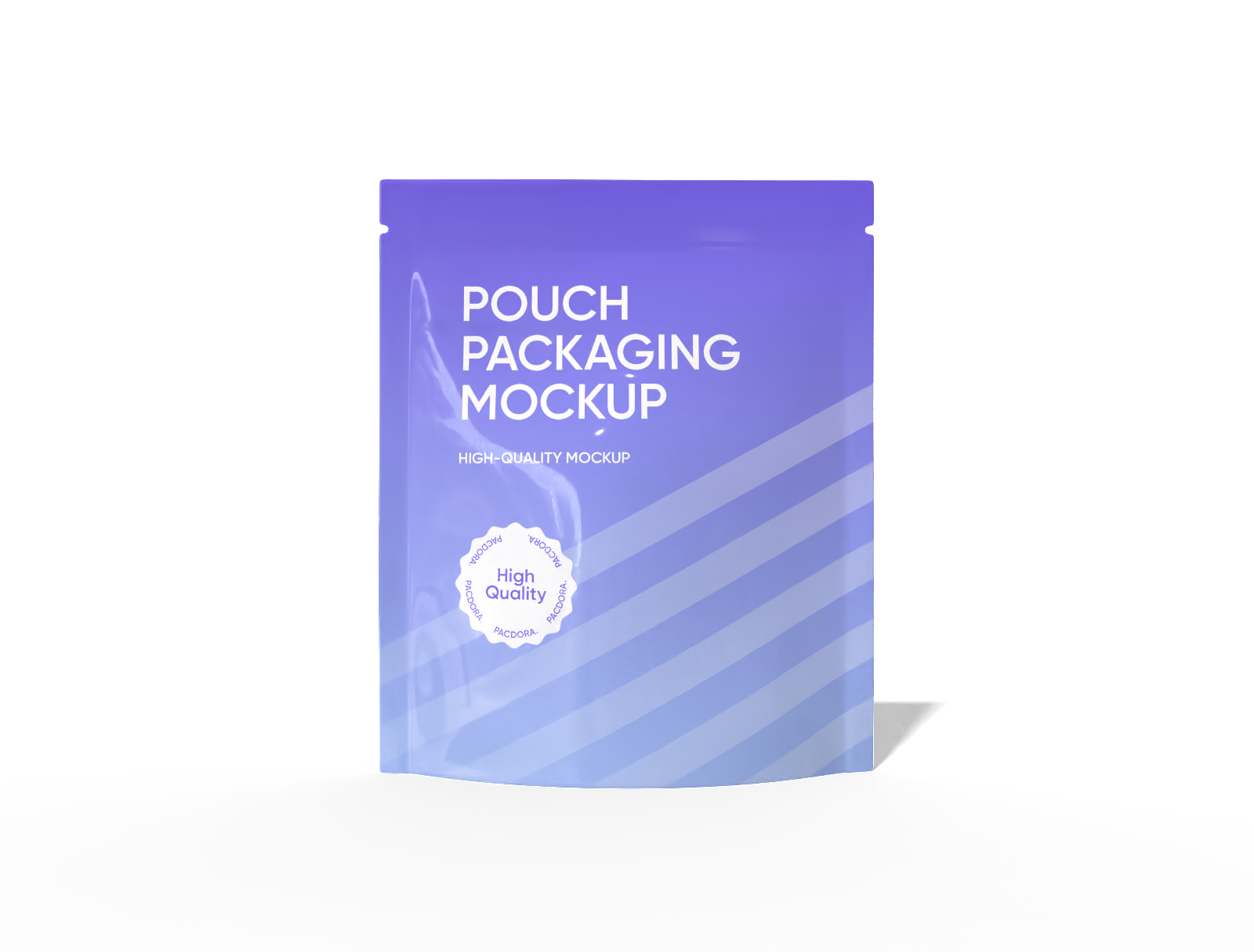 13 × 15 stand up snack pouch mockup
