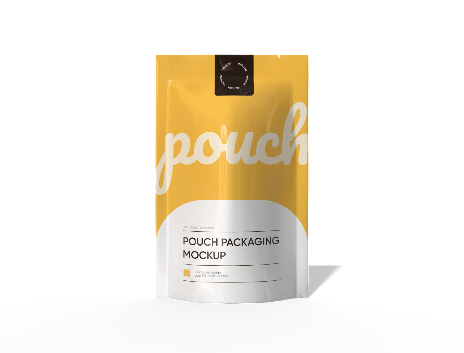 14 × 5 × 22 stand-up food pouch mockup