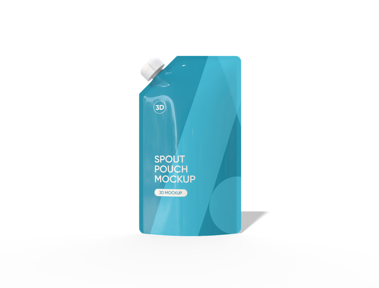 14 × 4 × 24 spout drink pouch mockup