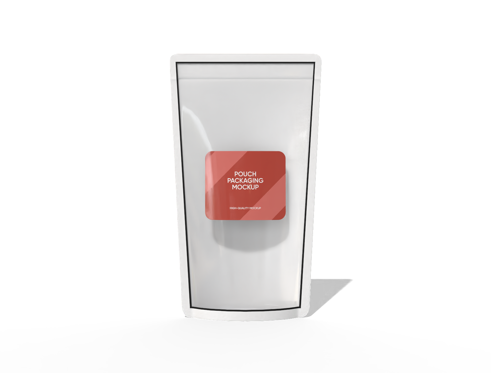 19 × 11 three-side seal snack pouch mockup