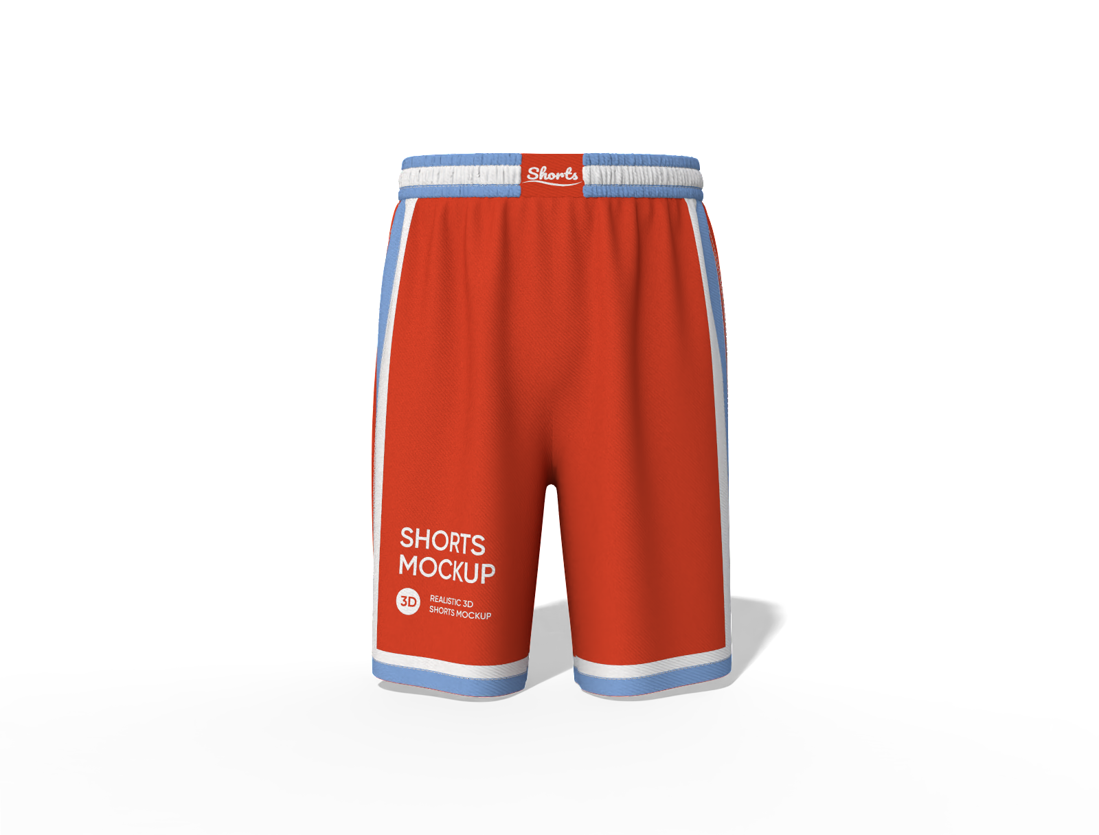 Sport shorts mockup