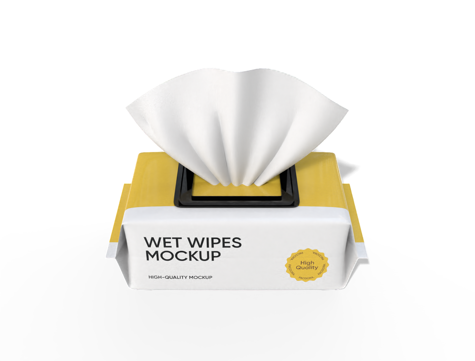 17 × 10 × 7 wet wipes pouch mockup