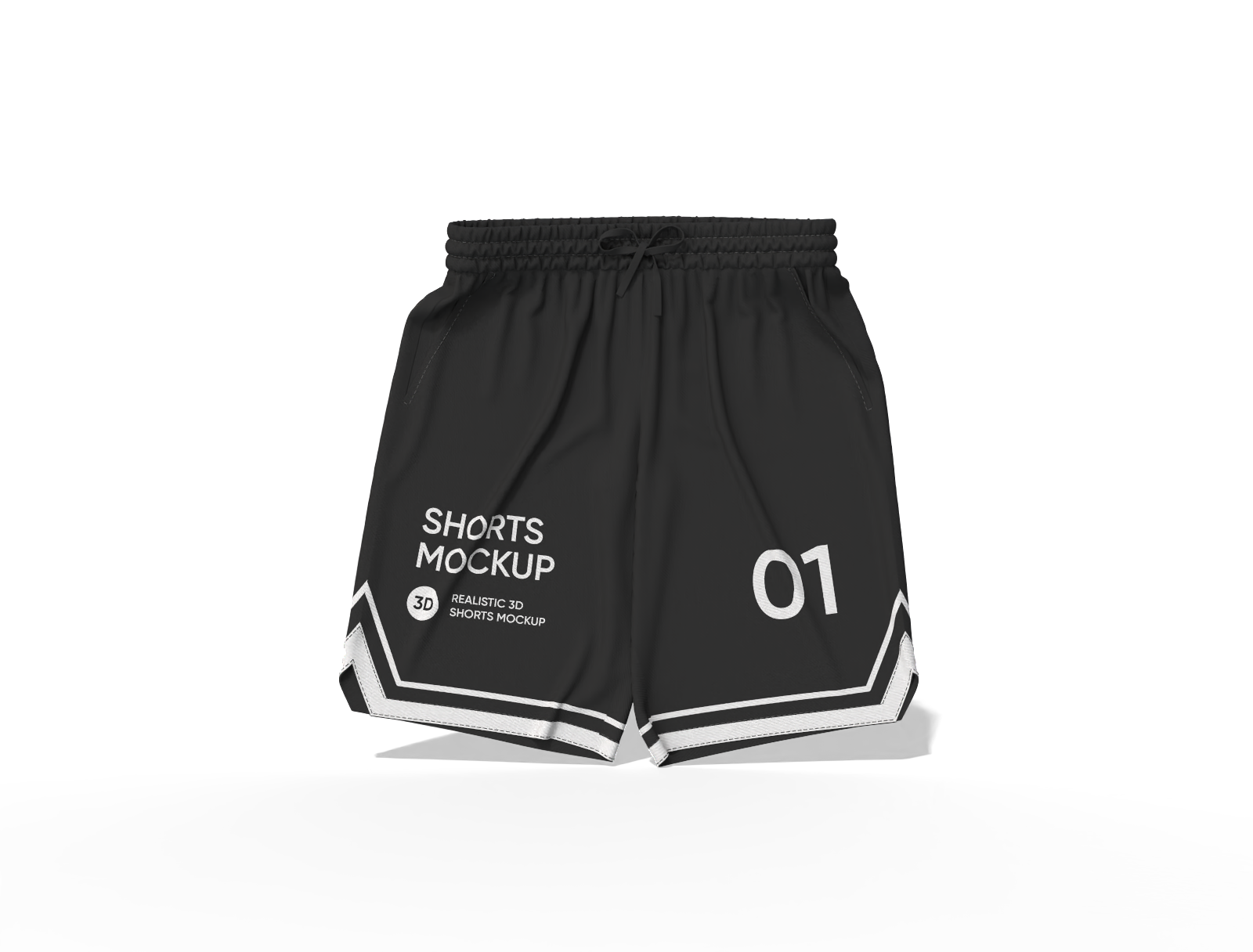 Sport shorts mockup