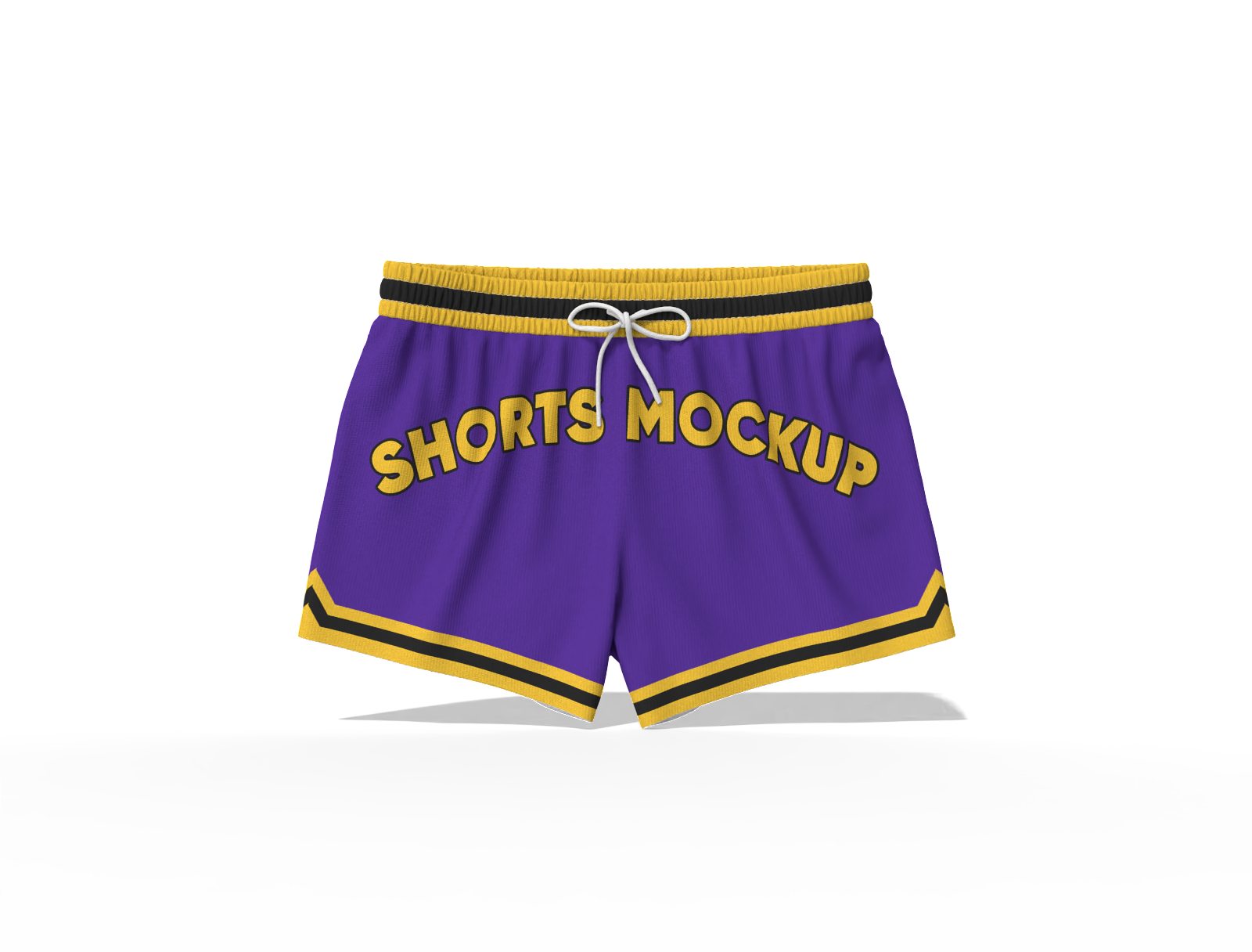 Mesh sport shorts mockup