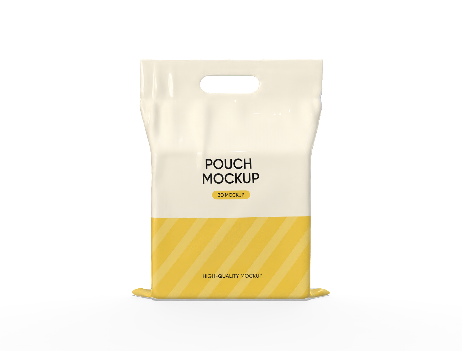 Mockup de saco em pé para essenciais diários 38 × 45