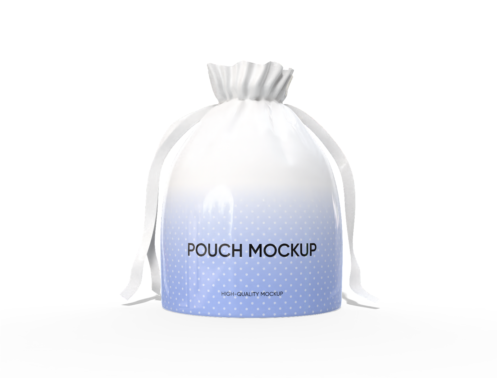 20 × 15 daily use plastic drawstring pouch mockup