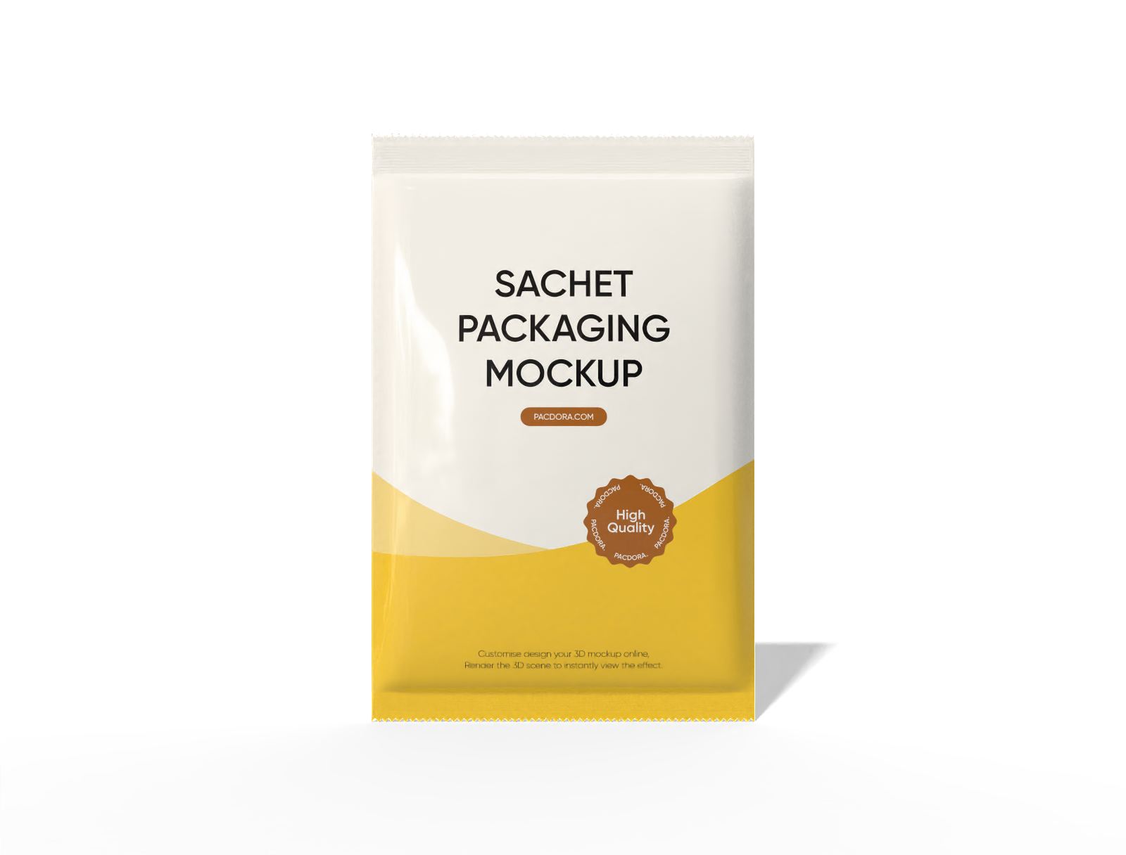 26 × 40 back-seal chips sachet mockup