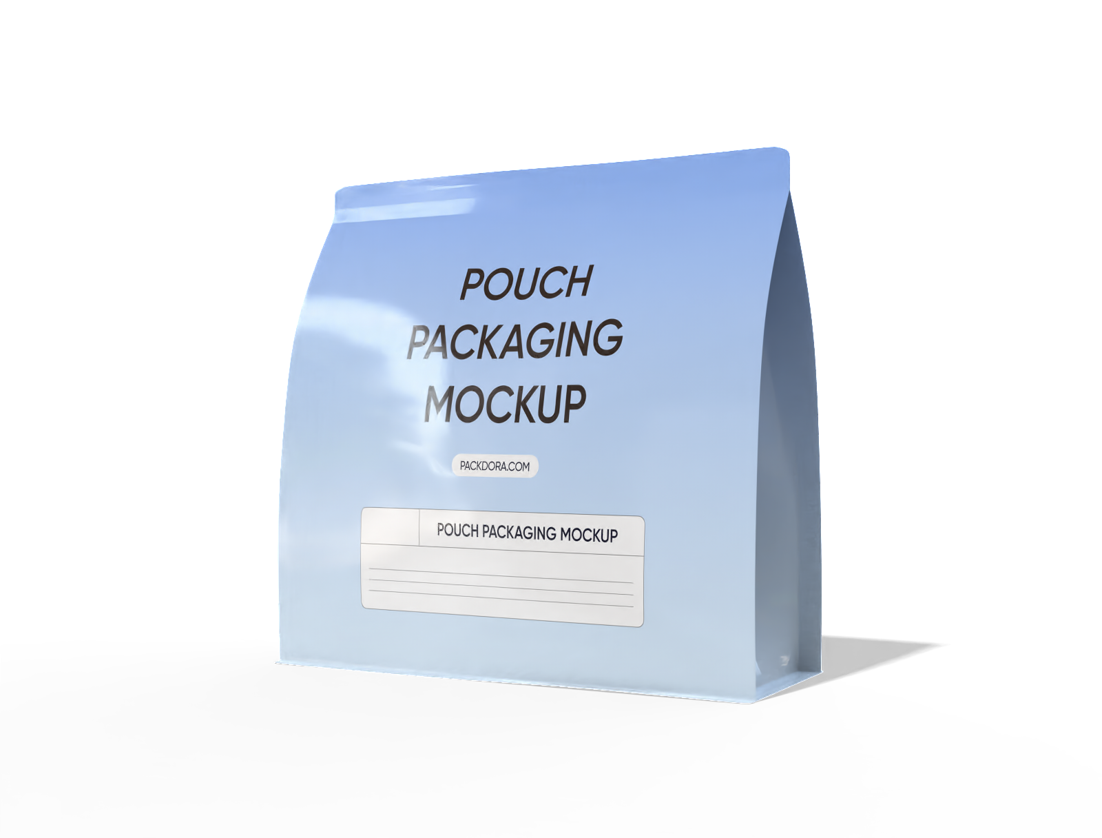 24 × 10 × 24 eight-side seal cake pouch mockup 24 × 10 × 24 eight-side seal cake pouch mockup