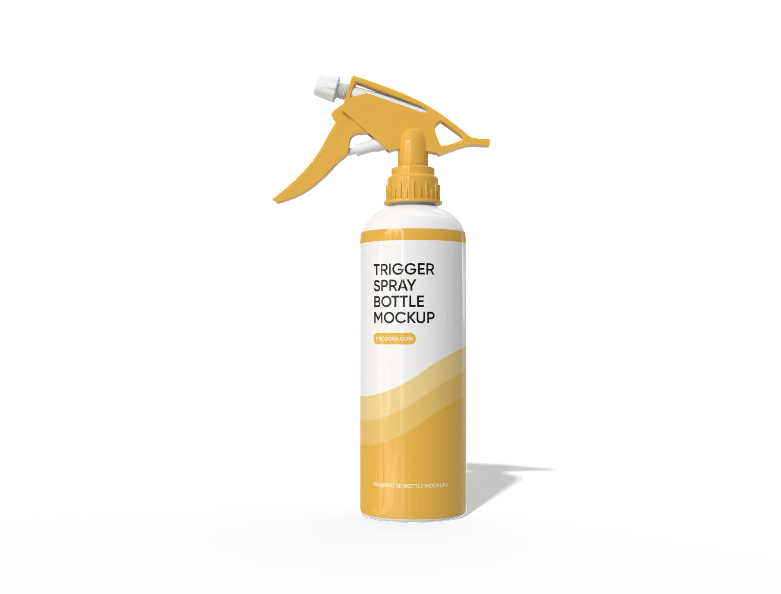 Cleaning trigger spray bottle mockup