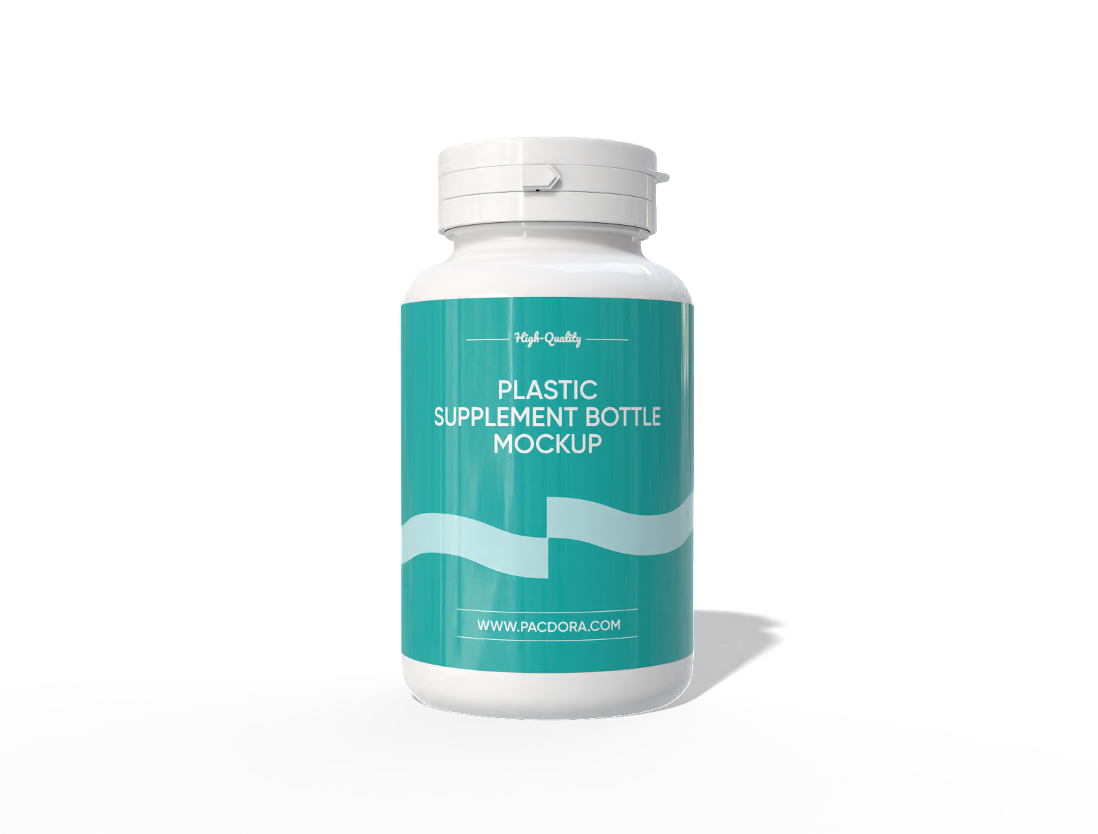 8 × 5 plastic protein bottle mockup