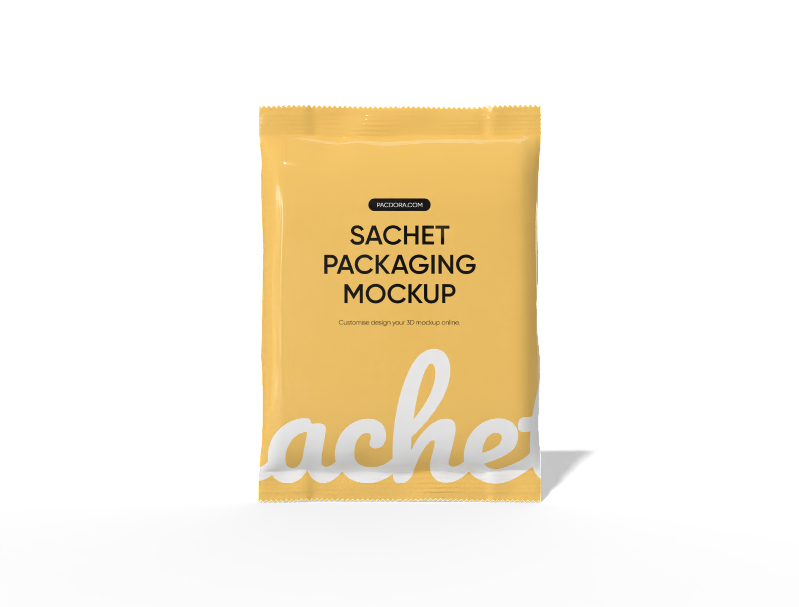 18 × 26 back-seal food sachet mockup
