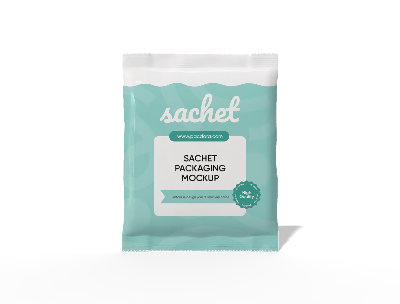 22 × 28 back-seal snack sachet mockup