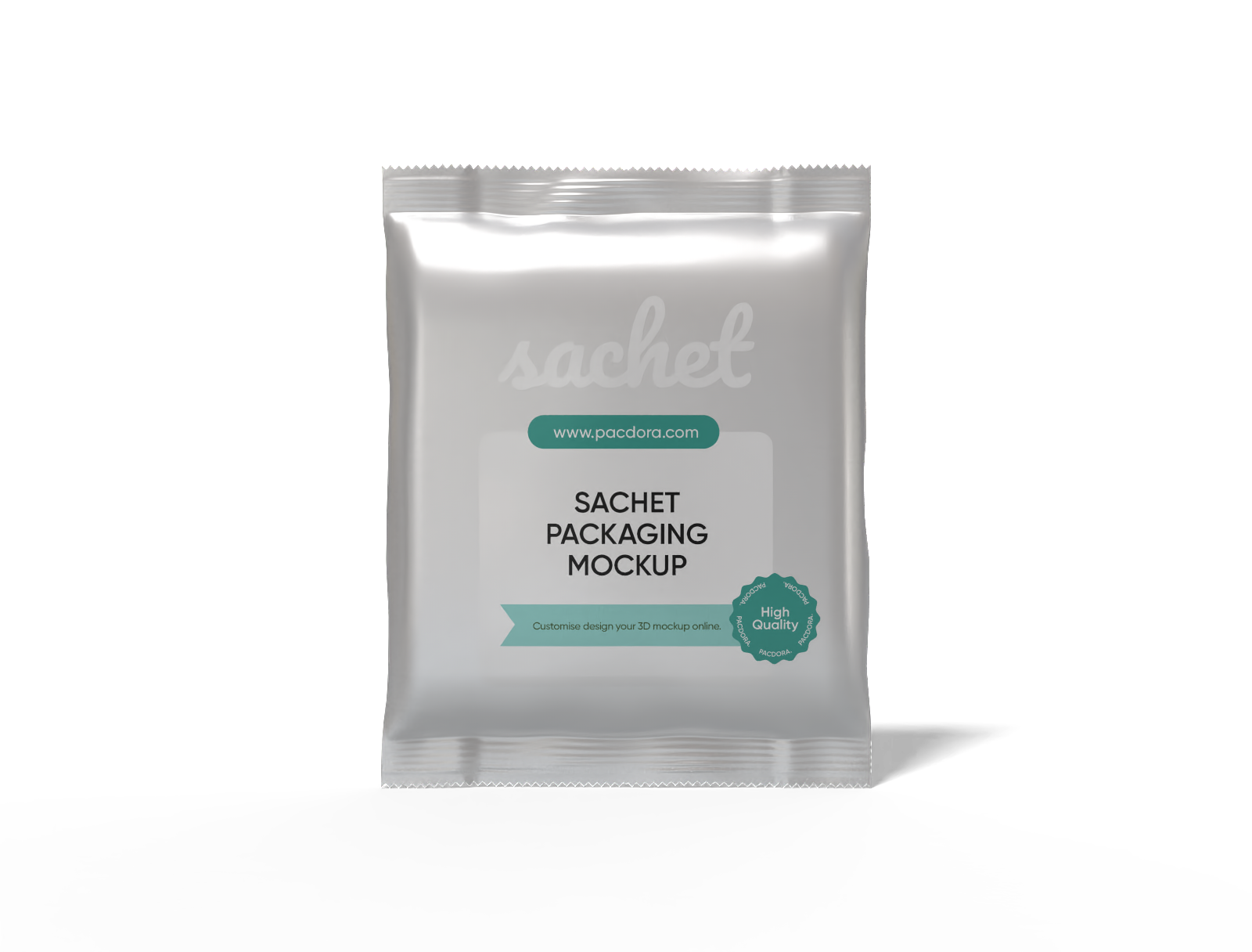 22 × 28 back-seal snack sachet mockup