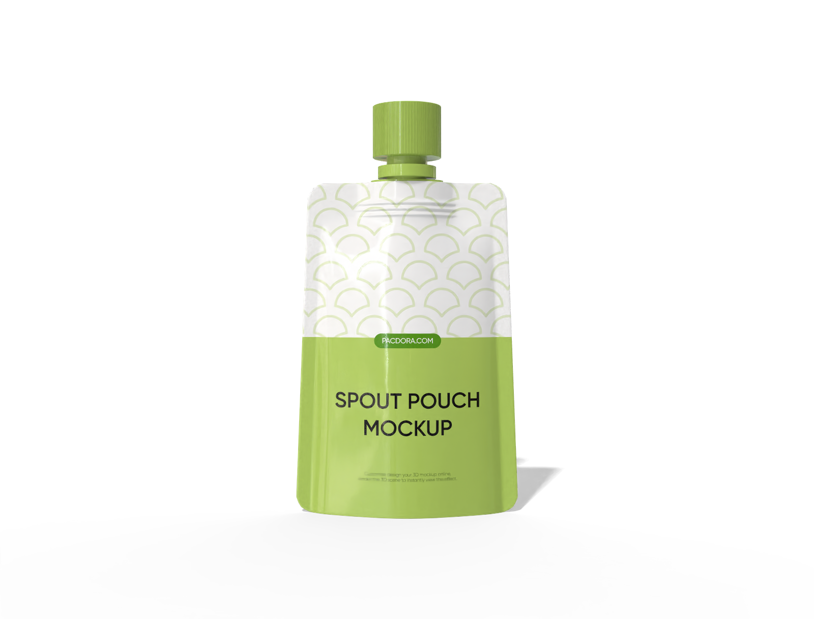 9 × 3 × 16 spout drink pouch mockup