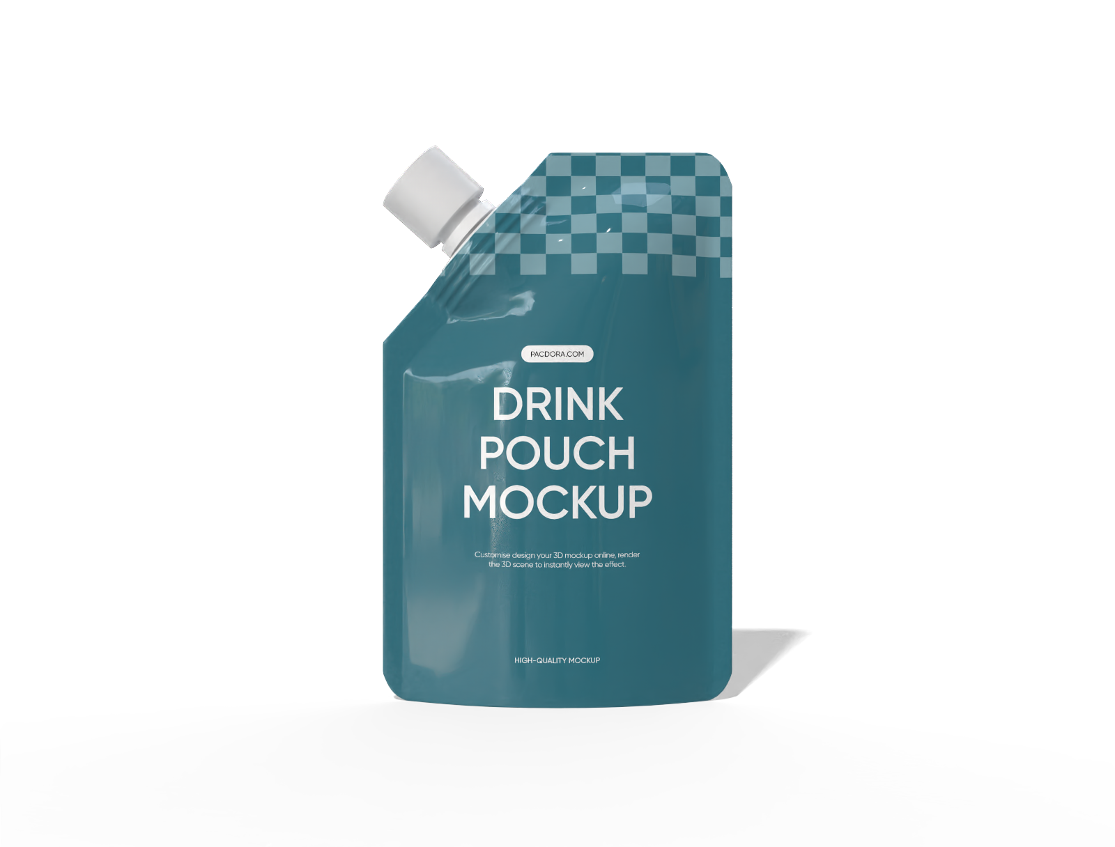 14 × 22 spout detergent pouch mockup