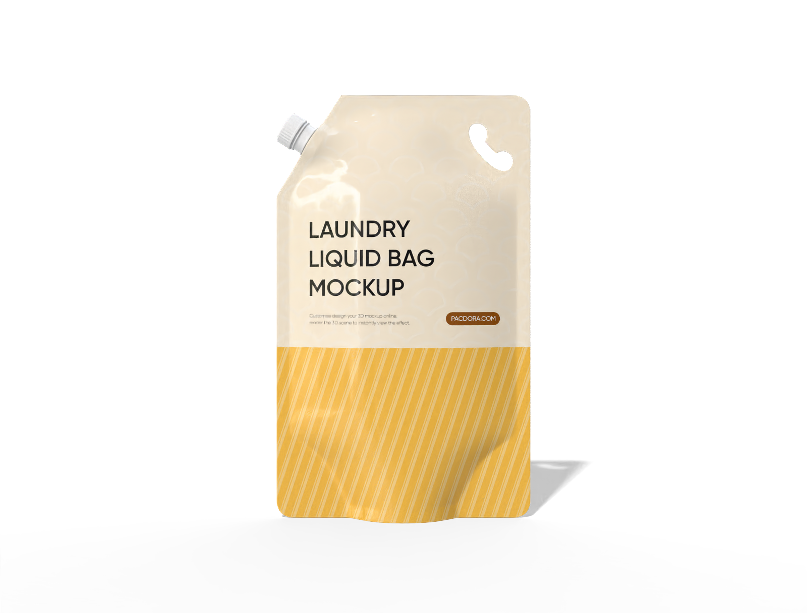 9 × 15 spout drink pouch mockup