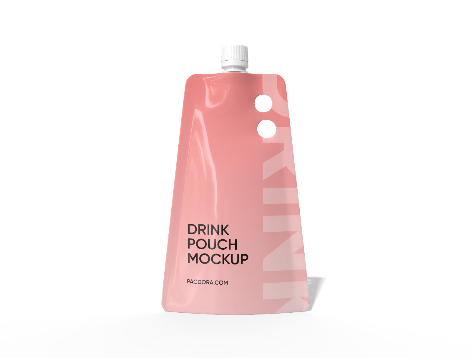 14 × 21 spout milk pouch mockup