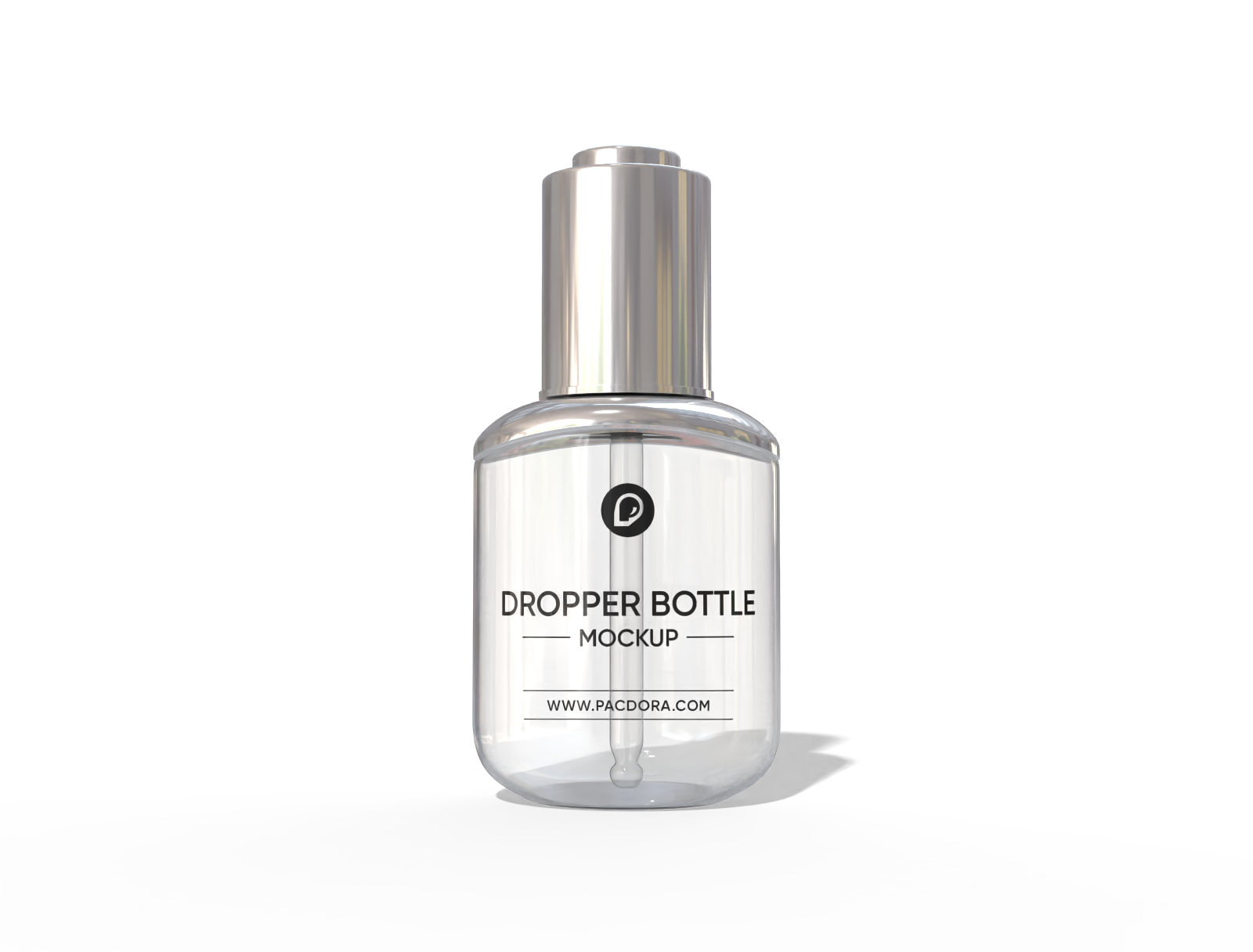 Serum dropper bottle mockup