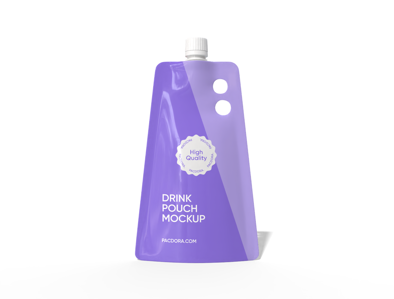 10 × 18 spout milk pouch mockup