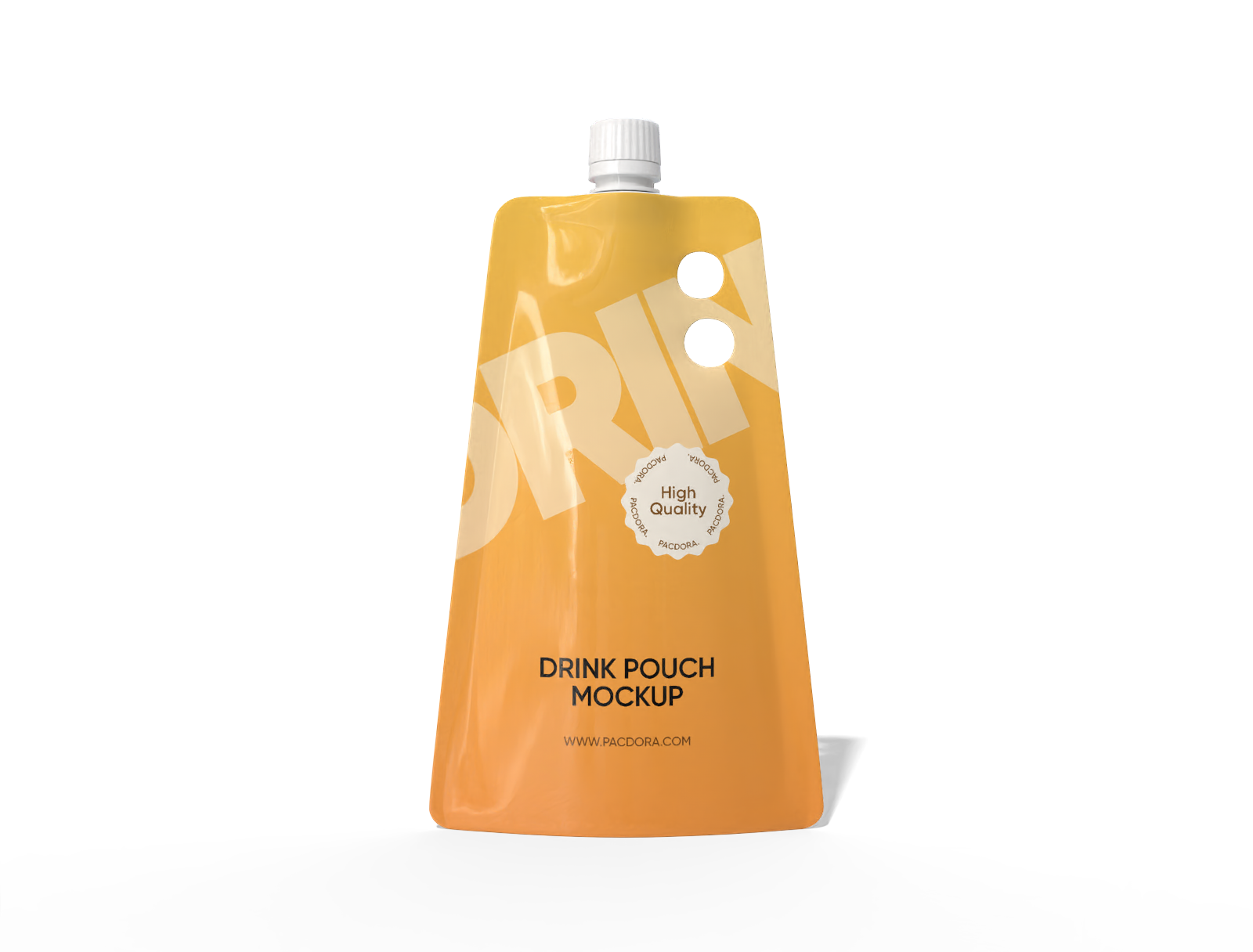 8 × 16 spout juice pouch mockup