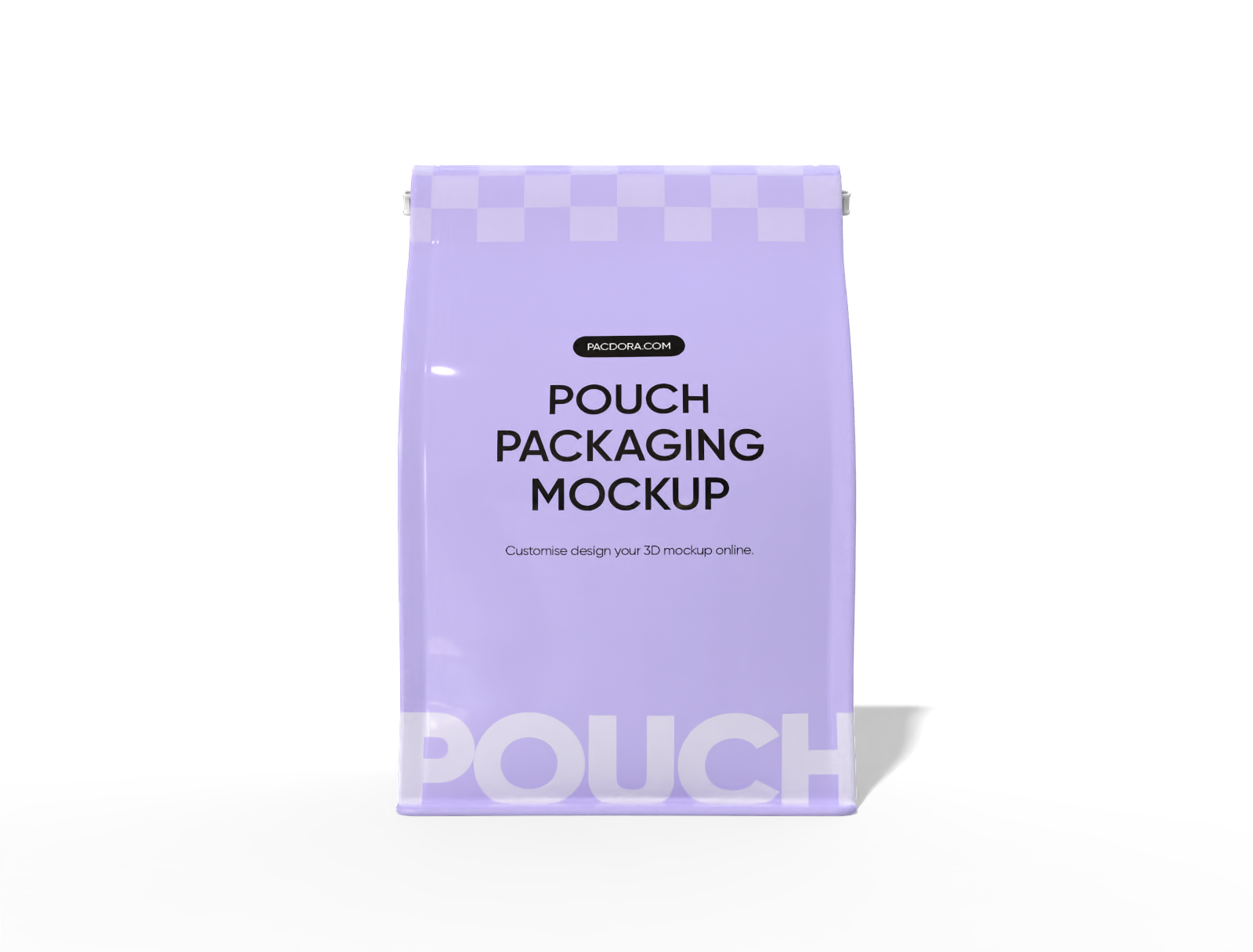 10 × 7 × 26 stand-up coffee pouch mockup